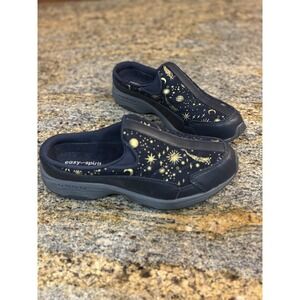 NWOB Easy‎ Spirit Traveltime 551 Mule Shoes Celestial Navy Size 5.5 Women's